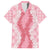 Hawaii Aloha Plumeria Lei Pink Palaka Family Matching Short Sleeve Bodycon Dress and Hawaiian Shirt - Polynesian Pride