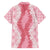 Hawaii Aloha Plumeria Lei Pink Palaka Family Matching Short Sleeve Bodycon Dress and Hawaiian Shirt - Polynesian Pride