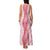 Hawaii Aloha Plumeria Lei Pink Palaka Family Matching Tank Maxi Dress and Hawaiian Shirt - Polynesian Pride