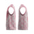 Hawaii Aloha Plumeria Lei Pink Palaka Christmas Knitted V-Neck Vest - Polynesian Pride