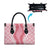 Hawaii Aloha Plumeria Lei Pink Palaka Leather Bag - Polynesian Pride