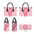 Hawaii Aloha Plumeria Lei Pink Palaka Leather Bag - Polynesian Pride