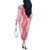 Hawaii Aloha Plumeria Lei Pink Palaka Off The Shoulder Long Sleeve Dress - Polynesian Pride