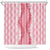 Hawaii Aloha Plumeria Lei Pink Palaka Shower Curtain - Polynesian Pride