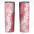 Hawaii Aloha Plumeria Lei Pink Palaka Skinny Tumbler - Polynesian Pride