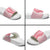 Hawaii Aloha Plumeria Lei Pink Palaka Slide Sandals - Polynesian Pride