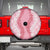 Hawaii Aloha Plumeria Lei Pink Palaka Spare Tire Cover - Polynesian Pride