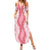 Hawaii Aloha Plumeria Lei Pink Palaka Summer Maxi Dress - Polynesian Pride
