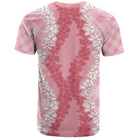 Hawaii Aloha Plumeria Lei Pink Palaka T Shirt - Polynesian Pride