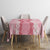 Hawaii Aloha Plumeria Lei Pink Palaka Tablecloth - Polynesian Pride