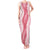 Hawaii Aloha Plumeria Lei Pink Palaka Tank Maxi Dress - Polynesian Pride