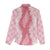Hawaii Aloha Plumeria Lei Pink Palaka Women Casual Shirt - Polynesian Pride