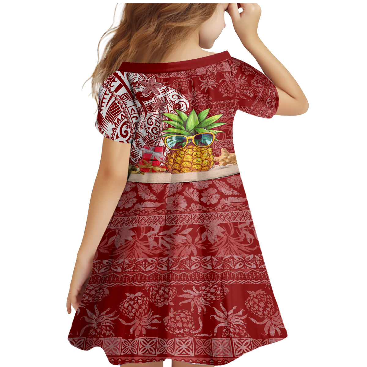 Mele Kalikimaka Hawaii Christmas Family Matching Mermaid Dress and Hawaiian Shirt Pineapple Party LT7 - Polynesian Pride