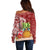 Mele Kalikimaka Hawaii Christmas Off Shoulder Sweater Pineapple Party LT7 - Polynesian Pride