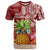 Mele Kalikimaka Hawaii Christmas T Shirt Pineapple Party LT7 Red - Polynesian Pride