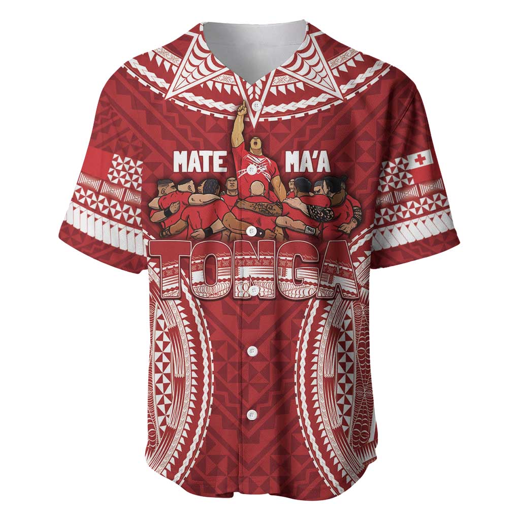 Personalized Mate Maa Tonga Rugby Baseball Jersey Ofa Atu Tonga