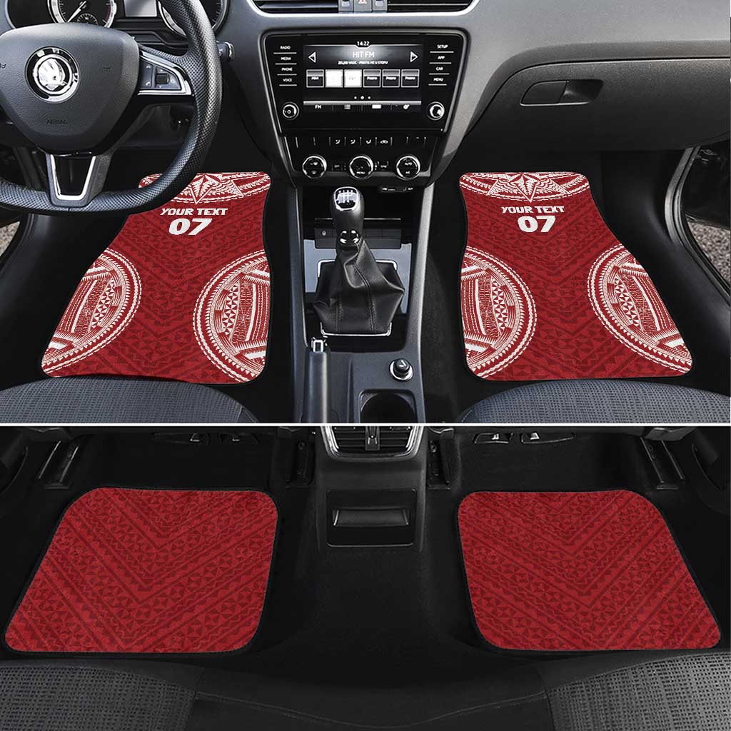 Personalized Mate Maa Tonga Rugby Car Mats Ofa Atu Tonga