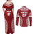 Personalized Mate Maa Tonga Rugby Couples Matching Off Shoulder Maxi Dress and Long Sleeve Button Shirt Ofa Atu Tonga