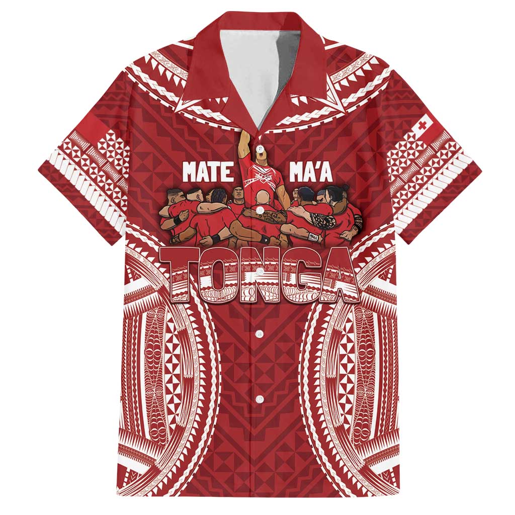Personalized Mate Maa Tonga Rugby Family Matching Summer Maxi Dress and Hawaiian Shirt Ofa Atu Tonga