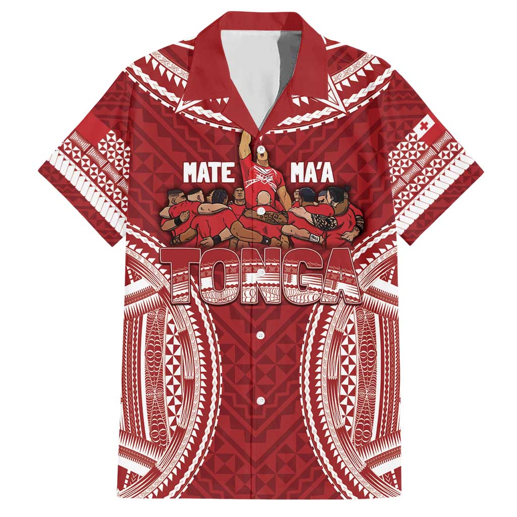 Personalized Mate Maa Tonga Rugby Hawaiian Shirt Ofa Atu Tonga