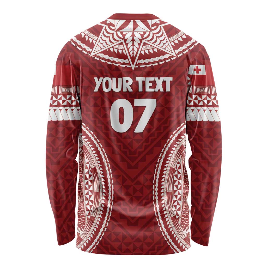Personalized Mate Maa Tonga Rugby Long Sleeve Shirt Ofa Atu Tonga
