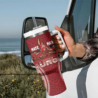 Personalized Mate Maa Tonga Rugby Tumbler With Handle Ofa Atu Tonga