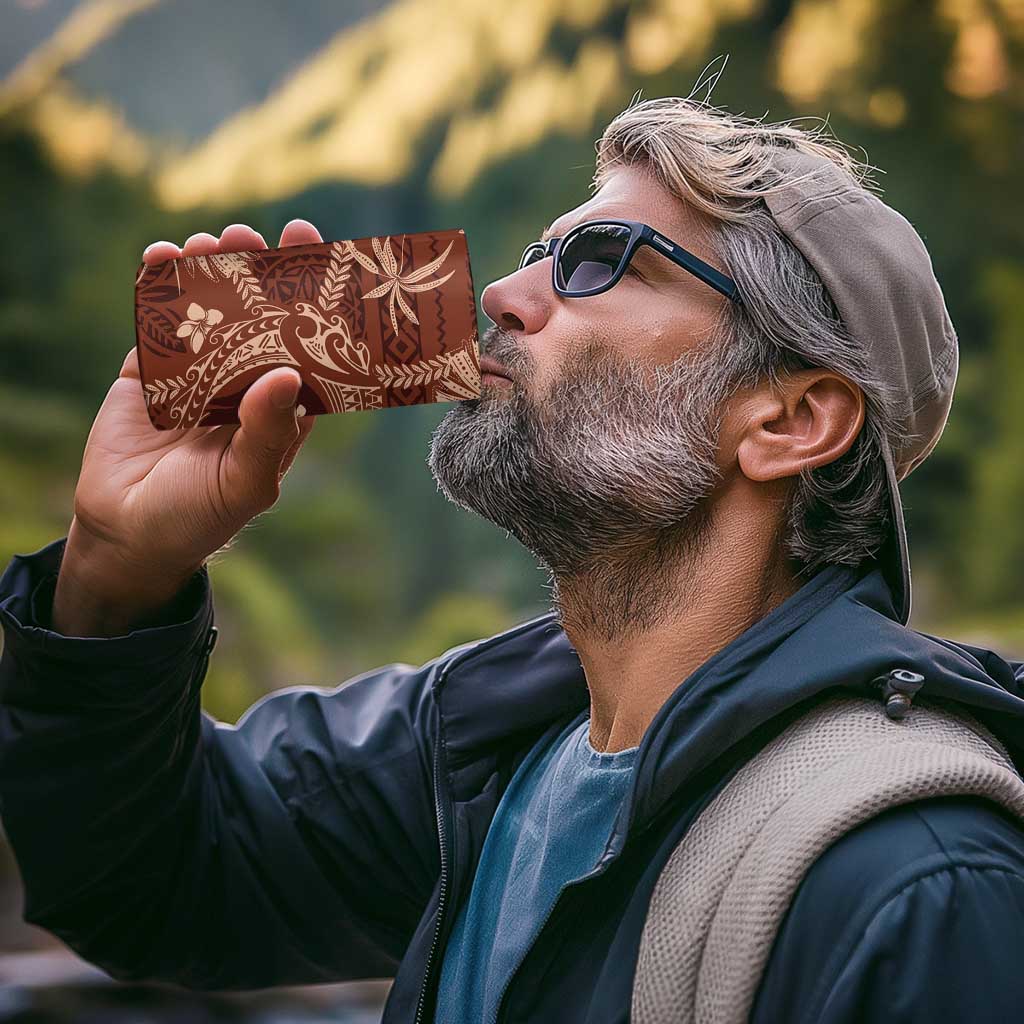 Hawaii Plumeria 4 in 1 Can Cooler Tumbler Hau'oli la Makuahine Sunburned