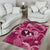 Hawaii Plumeria Area Rug Hau'oli la Makuahine Rosy LT7 - Polynesian Pride