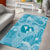 Hawaii Plumeria Area Rug Hau'oli la Makuahine Turquoise LT7 - Polynesian Pride