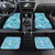 Hawaii Plumeria Car Mats Hau'oli la Makuahine Turquoise LT7 Set 4pcs Turquoise - Polynesian Pride