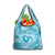 Hawaii Plumeria Grocery Bag Hau'oli la Makuahine Turquoise