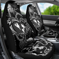 Hawaii Plumeria Car Seat Cover Hau'oli la Makuahine Monochrome LT7 - Polynesian Pride