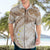 Polynesia Humpback Whale Hawaiian Shirt Tropical Plumeria Beige