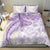 Polynesia Humpback Whale Bedding Set Tropical Plumeria Lavender