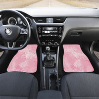 Aotearoa Maori Koru Curves Car Mats Silver Ferns - Rose Pink