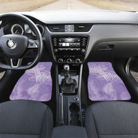 Aotearoa Maori Koru Curves Car Mats Silver Ferns - Amethyst