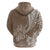 Custom Polynesian Pacific Bulldog Hoodie With Brown Hawaii Tribal Tattoo Patterns LT7 - Polynesian Pride