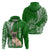 Custom Polynesian Pacific Bulldog Hoodie With Emerald Hawaii Tribal Tattoo Patterns LT7 - Polynesian Pride