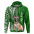 Custom Polynesian Pacific Bulldog Hoodie With Emerald Hawaii Tribal Tattoo Patterns LT7 Zip Hoodie Green - Polynesian Pride