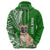 Custom Polynesian Pacific Bulldog Hoodie With Emerald Hawaii Tribal Tattoo Patterns LT7 - Polynesian Pride