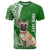 Custom Polynesian Pacific Bulldog T Shirt With Emerald Hawaii Tribal Tattoo Patterns LT7 Green - Polynesian Pride