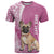 Custom Polynesian Pacific Bulldog T Shirt With Pink Hawaii Tribal Tattoo Patterns LT7 Pink - Polynesian Pride