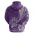 Custom Polynesian Pacific Bulldog Hoodie With Violet Hawaii Tribal Tattoo Patterns LT7 - Polynesian Pride