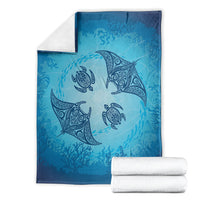 Hawaii Quilt Inspired Collection Aloha Sea Blanket Manta Ray and Turtles
