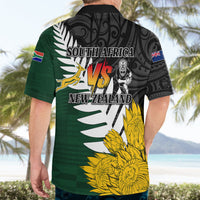 Personalised New Zealand Vs South Africa Rugby Hawaiian Shirt Rivals - Tribal Style LT7 - Polynesian Pride