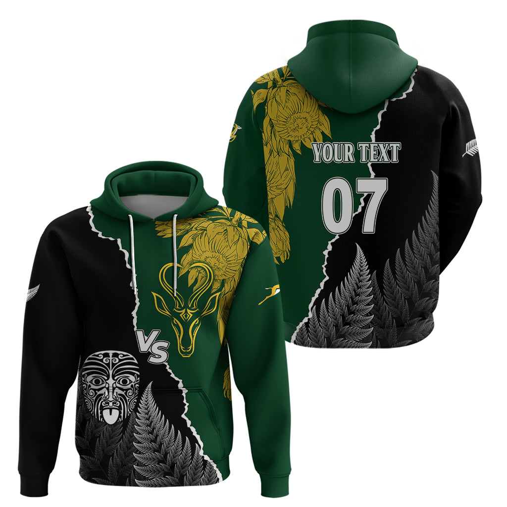 Personalised New Zealand Vs South Africa Rugby Hoodie Rivals Dynamics LT7 - Polynesian Pride