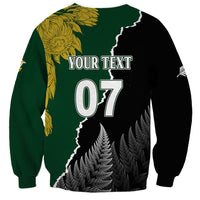 Personalised New Zealand Vs South Africa Rugby Sweatshirt Rivals Dynamics LT7 - Polynesian Pride