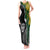 Personalised New Zealand Vs South Africa Rugby Tank Maxi Dress Rivals Dynamics LT7 Women Black Green - Polynesian Pride