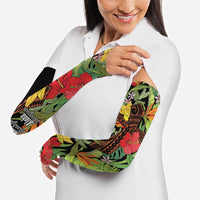 Mahalo Hawaii Ho'oponopono Pule Arm Sleeves Polynesian Pattern Cross