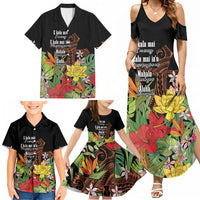 Mahalo Hawaii Ho'oponopono Pule Family Matching Summer Maxi Dress and Hawaiian Shirt Polynesian Pattern Cross LT7 - Polynesian Pride